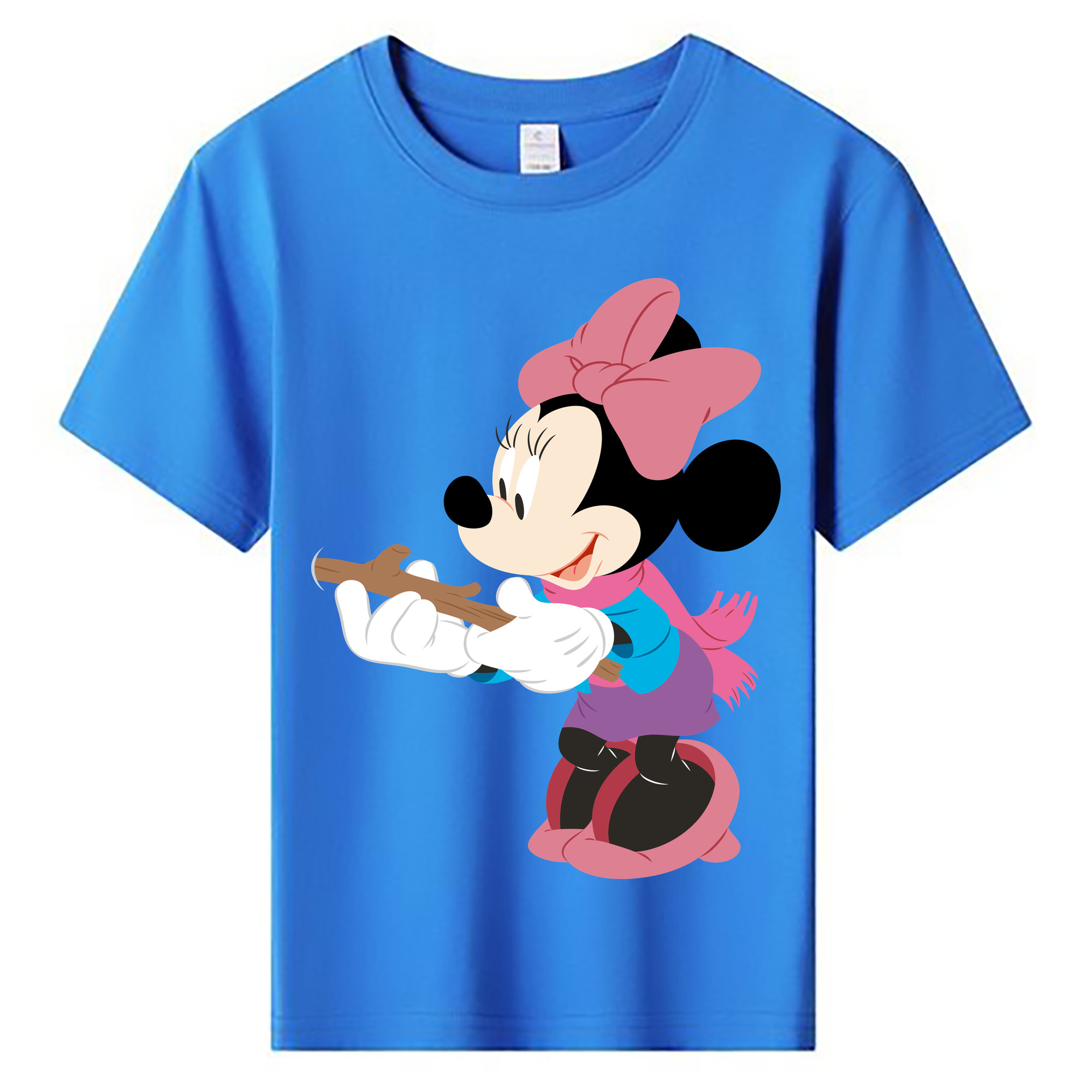 ミッキーマウス Mickey Mouse 綿100％キッズTシャツ（フロントプリント）